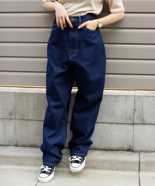 VANNIE U（ヴァニーユー）の「VANNIE U ハイウエストデニムパンツ（デニムパンツ・レディース・ブラック/ネイビー/ブラウン・SMALL/MEDIUM）」の9枚目の写真