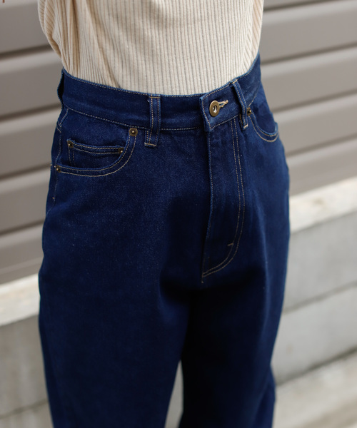 VANNIE U（ヴァニーユー）の「VANNIE U ハイウエストデニムパンツ（デニムパンツ・レディース・ブラック/ネイビー/ブラウン・SMALL/MEDIUM）」の5枚目の写真