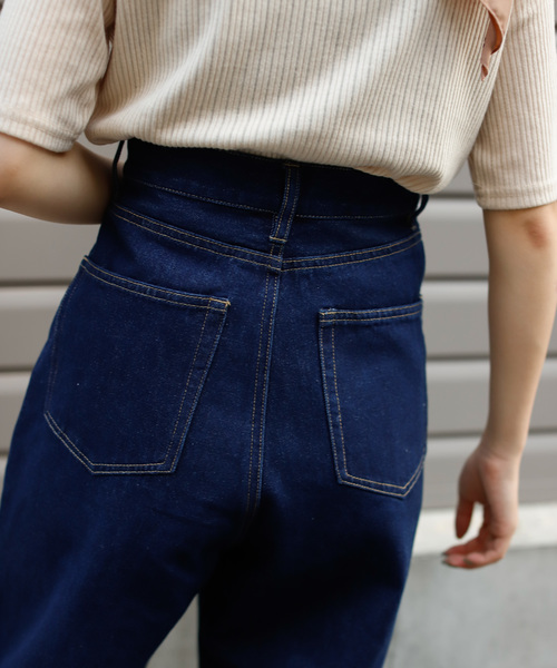 VANNIE U（ヴァニーユー）の「VANNIE U ハイウエストデニムパンツ（デニムパンツ・レディース・ブラック/ネイビー/ブラウン・SMALL/MEDIUM）」の7枚目の写真