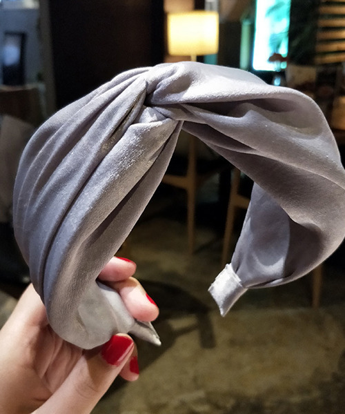 c.u.l(シーユーエル)の「【c.u.l】ジョーゼット風 ターバン風 カチューシャ cula26(カチューシャ・レディース・ブラック/ベージュ/ダークグリーン/グレー/マスタード/ライトピンク・FREE)」の2枚目の写真