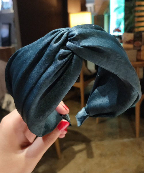 c.u.l(シーユーエル)の「【c.u.l】ジョーゼット風 ターバン風 カチューシャ cula26(カチューシャ・レディース・ブラック/ベージュ/ダークグリーン/グレー/マスタード/ライトピンク・FREE)」の4枚目の写真