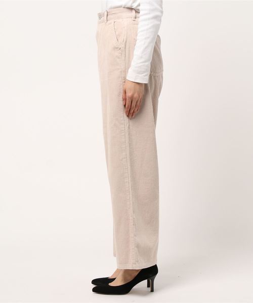 rps（アールピーエス）の「コーデュロイセミワイドパンツ（その他パンツ・レディース・グレイッシュベージュ/アイボリー/ミント・M）」の9枚目の写真