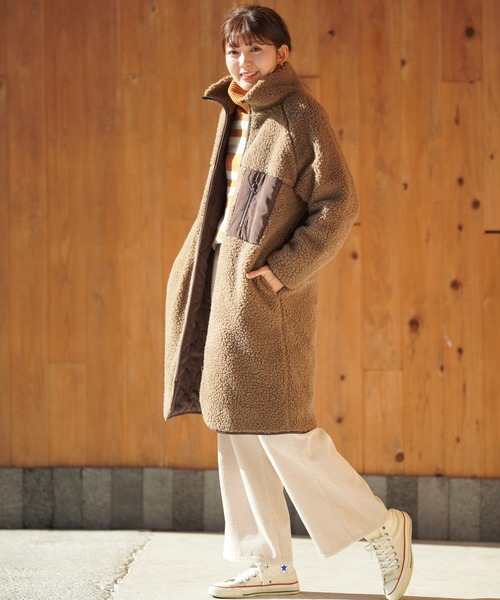 rps（アールピーエス）の「コーデュロイセミワイドパンツ（その他パンツ・レディース・グレイッシュベージュ/アイボリー/ミント・M）」の16枚目の写真