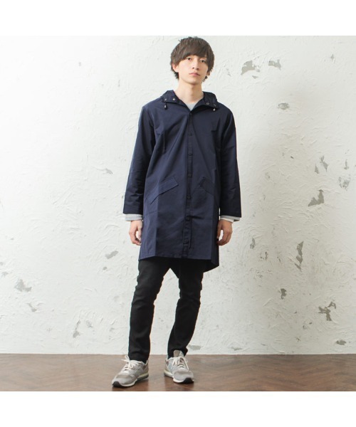 MinoriTY（マイノリティ）の「ロング丈マウンテンパーカー ライトアウター（マウンテンパーカー・メンズ・ベージュ/ネイビー/ブラック・M/L）」の8枚目の写真