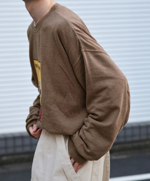kutir(クティール)の「ピグメントレトロカー裏毛スウェット(スウェット・メンズ・カーキ/チャコールグレー/ライトブラウン・MEDIUM/LARGE/SMALL)」の14枚目の写真