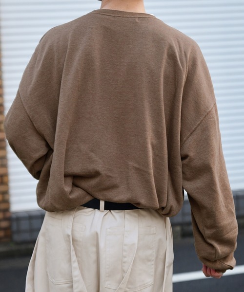 kutir(クティール)の「ピグメントレトロカー裏毛スウェット(スウェット・メンズ・カーキ/チャコールグレー/ライトブラウン・MEDIUM/LARGE/SMALL)」の15枚目の写真