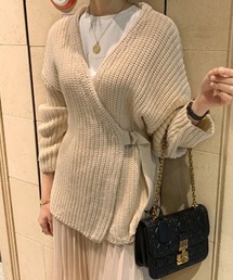 N.VOUGE | N.Vogue ラップデザインニット(ニット/セーター)