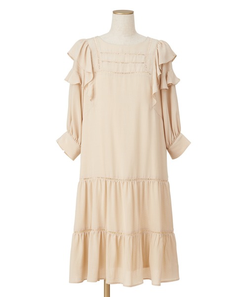 セール ワンピース ワンピース ハシゴレースティアードワンピース ワンピース Supreme La La シュープリームララ のファッション 好評