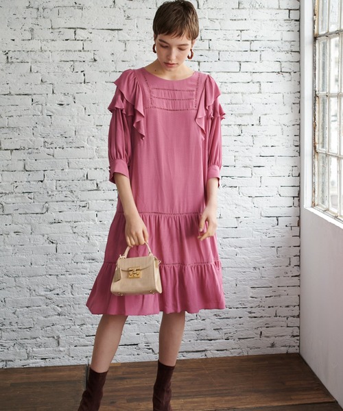 セール ワンピース ワンピース ハシゴレースティアードワンピース ワンピース Supreme La La シュープリームララ のファッション 好評