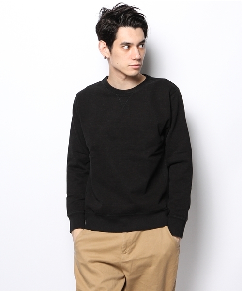 CIAOPANIC（チャオパニック）の「【Ciaopanic】インディゴ染めC/N（スウェット・メンズ・ネイビー/ブラック・MEDIUM/LARGE）」の2枚目の写真