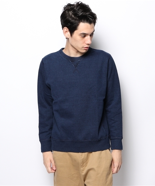 CIAOPANIC（チャオパニック）の「【Ciaopanic】インディゴ染めC/N（スウェット・メンズ・ネイビー/ブラック・MEDIUM/LARGE）」の3枚目の写真