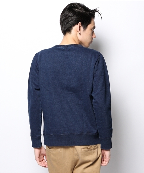 CIAOPANIC（チャオパニック）の「【Ciaopanic】インディゴ染めC/N（スウェット・メンズ・ネイビー/ブラック・MEDIUM/LARGE）」の5枚目の写真