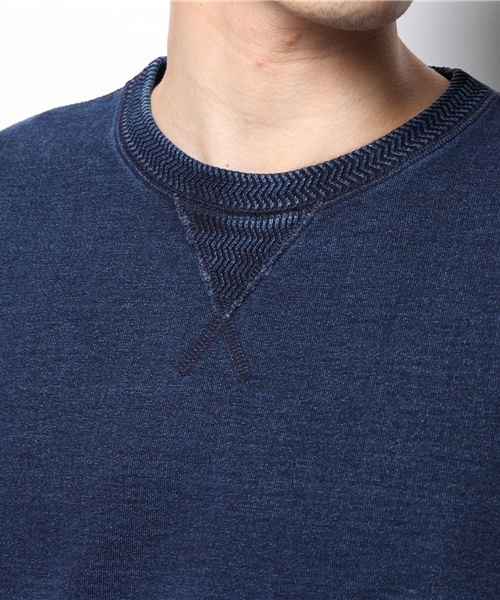 CIAOPANIC（チャオパニック）の「【Ciaopanic】インディゴ染めC/N（スウェット・メンズ・ネイビー/ブラック・MEDIUM/LARGE）」の6枚目の写真