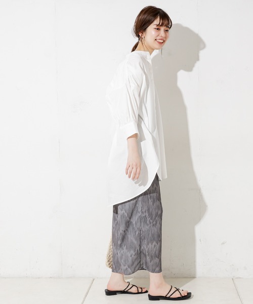 natural couture（ナチュラルクチュール）の「アートフェザー柄ピンタックパンツ（その他パンツ・レディース・ベージュ/グレー/ラベンダー・FREE）」の8枚目の写真