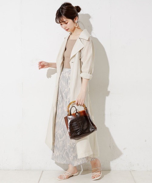 natural couture（ナチュラルクチュール）の「アートフェザー柄ピンタックパンツ（その他パンツ・レディース・ベージュ/グレー/ラベンダー・FREE）」の13枚目の写真