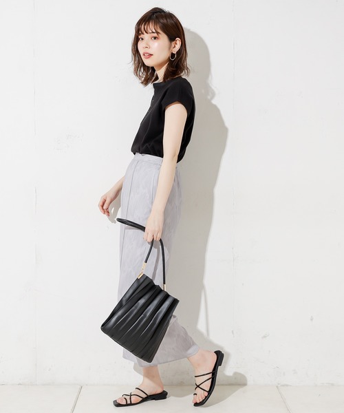 natural couture（ナチュラルクチュール）の「アートフェザー柄ピンタックパンツ（その他パンツ・レディース・ベージュ/グレー/ラベンダー・FREE）」の15枚目の写真