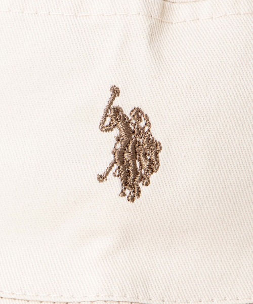 U.S. POLO ASSN.(ユーエスポロアッスン)の「∴WEGO/U.S. POLO ASSN. ワンポイントバケットハット(ハット・レディース・ブラウン/その他1/ベージュ系その他/グリーン/ブラック・FREE)」の7枚目の写真