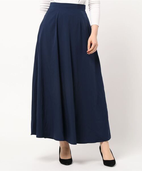 KOBE LETTUCE（コウベレタス）の「マキシ・ミモレ丈2TYPEフレアスカート（スカート・レディース・オフホワイト/ベージュ/ネイビー/ベージュ系その他2/ベージュ系その他3/ピンク系その他2/パープル系その他/ミント/ラベンダー/ピンク系その他/ホワイト系その他/ベージュ系その他/グリーン系その他/ブルー系その他/ブラック系その他/グリーン系その他2/オリーブ/ブルー/ブルー系その他2/ブルー系その他3/グリーン系その他4/ピンク系その他4/ライトブルー/グリーン系その他3/ピンク系その他3・1/2）」の16枚目の写真