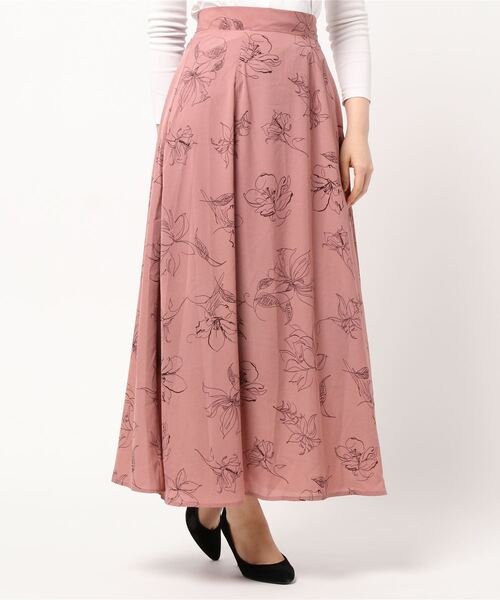 KOBE LETTUCE（コウベレタス）の「マキシ・ミモレ丈2TYPEフレアスカート（スカート・レディース・オフホワイト/ベージュ/ネイビー/ベージュ系その他2/ベージュ系その他3/ピンク系その他2/パープル系その他/ミント/ラベンダー/ピンク系その他/ホワイト系その他/ベージュ系その他/グリーン系その他/ブルー系その他/ブラック系その他/グリーン系その他2/オリーブ/ブルー/ブルー系その他2/ブルー系その他3/グリーン系その他4/ピンク系その他4/ライトブルー/グリーン系その他3/ピンク系その他3・1/2）」の22枚目の写真