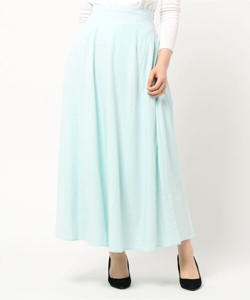 KOBE LETTUCE（コウベレタス）の「マキシ・ミモレ丈2TYPEフレアスカート（スカート・レディース・オフホワイト/ベージュ/ネイビー/ベージュ系その他2/ベージュ系その他3/ピンク系その他2/パープル系その他/ミント/ラベンダー/ピンク系その他/ホワイト系その他/ベージュ系その他/グリーン系その他/ブルー系その他/ブラック系その他/グリーン系その他2/オリーブ/ブルー/ブルー系その他2/ブルー系その他3/グリーン系その他4/ピンク系その他4/ライトブルー/グリーン系その他3/ピンク系その他3・1/2）」の11枚目の写真