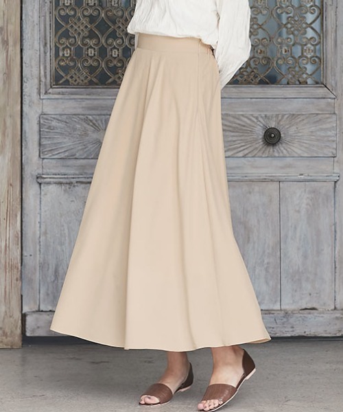 KOBE LETTUCE（コウベレタス）の「マキシ・ミモレ丈2TYPEフレアスカート（スカート・レディース・オフホワイト/ベージュ/ネイビー/ベージュ系その他2/ベージュ系その他3/ピンク系その他2/パープル系その他/ミント/ラベンダー/ピンク系その他/ホワイト系その他/ベージュ系その他/グリーン系その他/ブルー系その他/ブラック系その他/グリーン系その他2/オリーブ/ブルー/ブルー系その他2/ブルー系その他3/グリーン系その他4/ピンク系その他4/ライトブルー/グリーン系その他3/ピンク系その他3・1/2）」の6枚目の写真