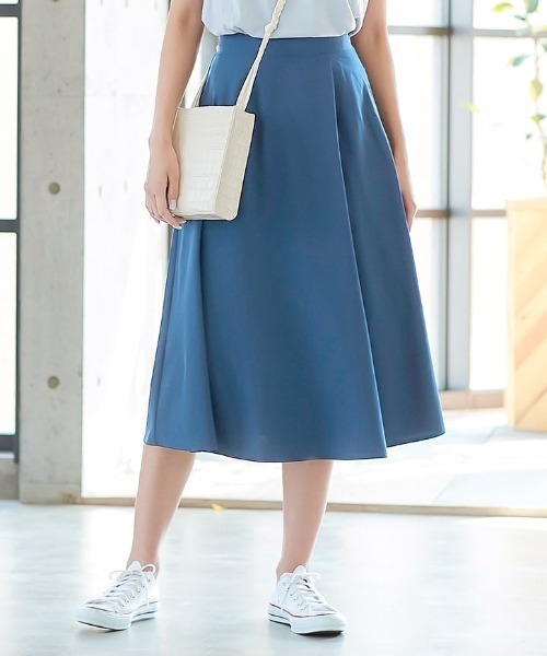 KOBE LETTUCE（コウベレタス）の「マキシ・ミモレ丈2TYPEフレアスカート（スカート・レディース・オフホワイト/ベージュ/ネイビー/ベージュ系その他2/ベージュ系その他3/ピンク系その他2/パープル系その他/ミント/ラベンダー/ピンク系その他/ホワイト系その他/ベージュ系その他/グリーン系その他/ブルー系その他/ブラック系その他/グリーン系その他2/オリーブ/ブルー/ブルー系その他2/ブルー系その他3/グリーン系その他4/ピンク系その他4/ライトブルー/グリーン系その他3/ピンク系その他3・1/2）」の19枚目の写真