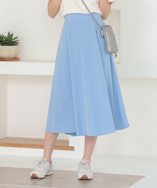 KOBE LETTUCE（コウベレタス）の「マキシ・ミモレ丈2TYPEフレアスカート（スカート・レディース・オフホワイト/ベージュ/ネイビー/ベージュ系その他2/ベージュ系その他3/ピンク系その他2/パープル系その他/ミント/ラベンダー/ピンク系その他/ホワイト系その他/ベージュ系その他/グリーン系その他/ブルー系その他/ブラック系その他/グリーン系その他2/オリーブ/ブルー/ブルー系その他2/ブルー系その他3/グリーン系その他4/ピンク系その他4/ライトブルー/グリーン系その他3/ピンク系その他3・1/2）」の20枚目の写真