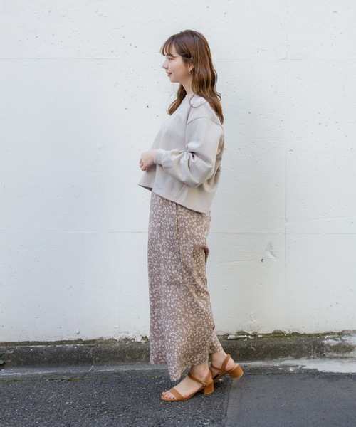 flower（フラワー）の「ニュアンスフラワースカート（スカート・レディース・ベージュ/パープル・SMALL/MEDIUM）」の18枚目の写真