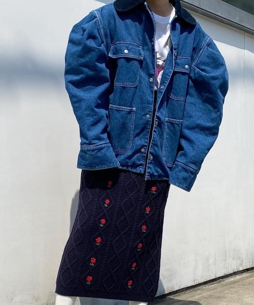 HOLIDAY（ホリデイ）の「PUFF SLEEVE DENIM COVER-ALL パフスリーブ