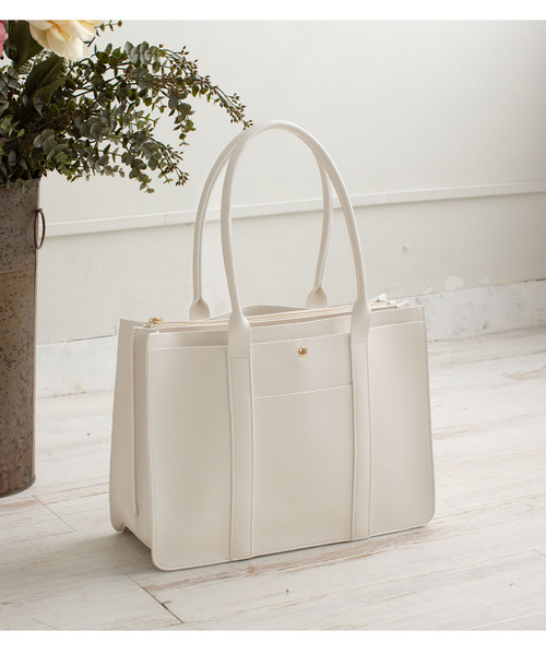 夢展望（ユメテンボウ）の「通勤通学トートバッグ（トートバッグ・レディース・モカ/オフホワイト/ベージュ/ブラック・FREE）」の7枚目の写真