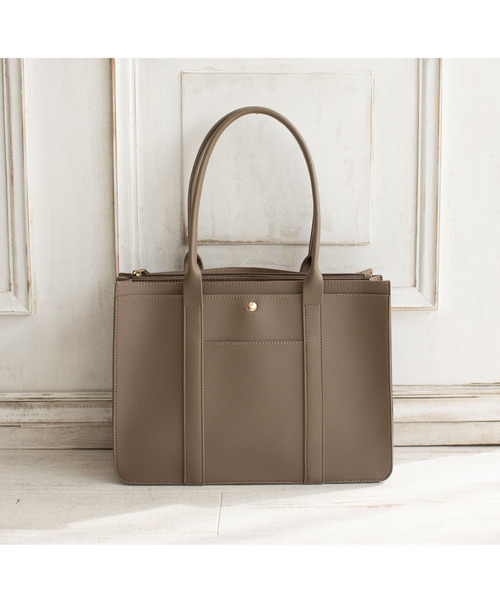 夢展望（ユメテンボウ）の「通勤通学トートバッグ（トートバッグ・レディース・モカ/オフホワイト/ベージュ/ブラック・FREE）」の8枚目の写真