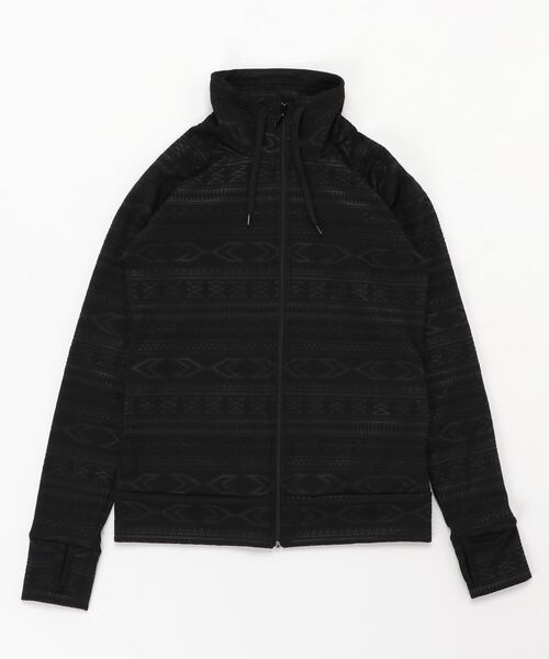 RIKKA FEMME（リッカファーム）の「リッカファム M184 長袖ラッシュガード（ラッシュガード・レディース・ホワイト/チャコールグレー/ブラック・M/L/S）」の6枚目の写真