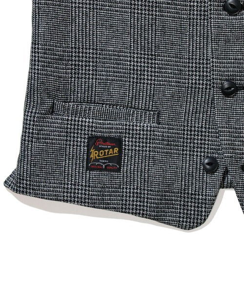 ROTAR(ローター)の「Tweed Glencheck Vest グレンチェック ベスト(ベスト・メンズ・チャコールグレー/グレー・X-LARGE/LARGE/MEDIUM)」の5枚目の写真