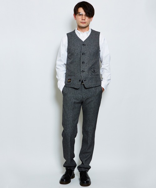 ROTAR(ローター)の「Tweed Glencheck Vest グレンチェック ベスト(ベスト・メンズ・チャコールグレー/グレー・X-LARGE/LARGE/MEDIUM)」の10枚目の写真