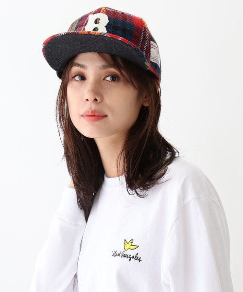 Harris Tweed ハリスツイード の Harris Tweed ハリス ツィード Cap ベースボールキャップ フラットバイザー キャップ Wear Harris Tweed ハリスツイード の Harris Tweed ハリス ツィード Cap ベースボールキャップ フラットバイザー キャップ Wear