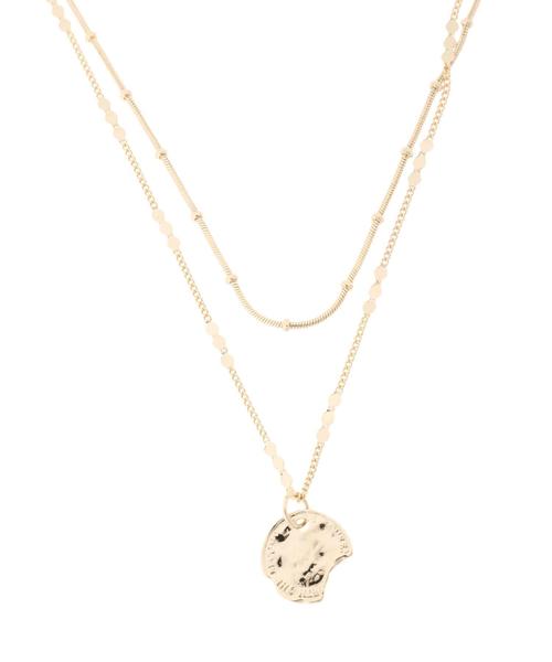 AMERICAN HOLIC（アメリカンホリック）の「2連コインネックレス（ネックレス・レディース・シルバー/ゴールド・FREE）」の4枚目の写真