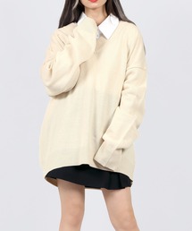 DING | DING/Vネックニット(ニット/セーター)