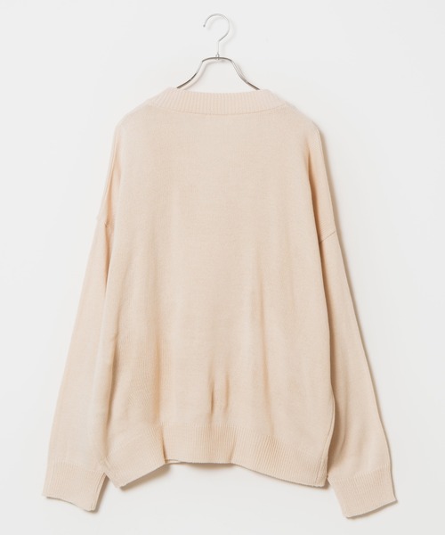 DING（ディング）の「DING/Vネックニット（ニット/セーター・レディース・ブラウン/オフホワイト/ブラック・FREE）」の14枚目の写真