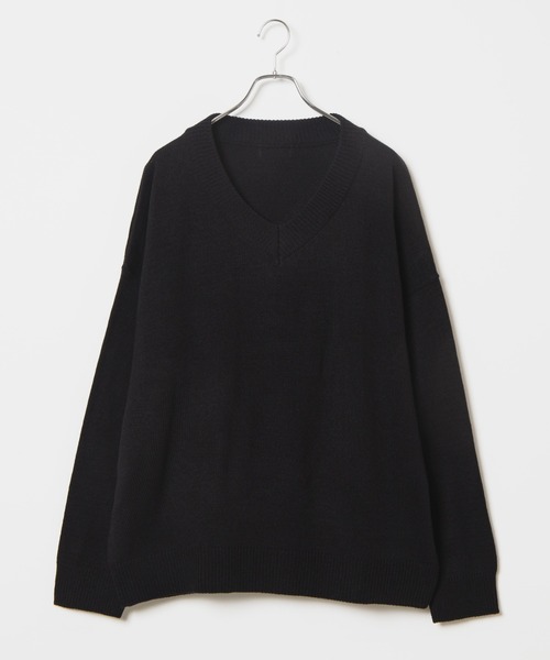 DING（ディング）の「DING/Vネックニット（ニット/セーター・レディース・ブラウン/オフホワイト/ブラック・FREE）」の12枚目の写真