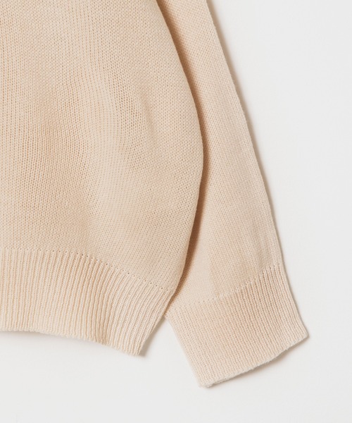 DING（ディング）の「DING/Vネックニット（ニット/セーター・レディース・ブラウン/オフホワイト/ブラック・FREE）」の16枚目の写真