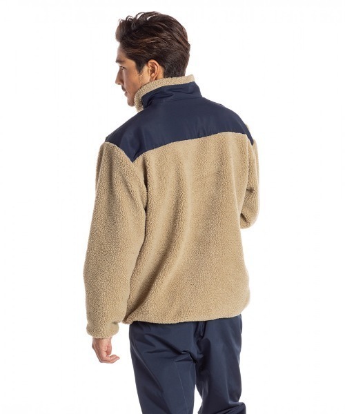 Quiksilver（クイックシルバー）の「CLASSIC BOA STAND/クイックシルバー ボア ジップアップ もこもこ（スウェット・メンズ・ネイビー/ブルー系その他/ブラウン/ベージュ・LARGE/MEDIUM/X-LARGE/SMALL/XX-LARGE）」の10枚目の写真