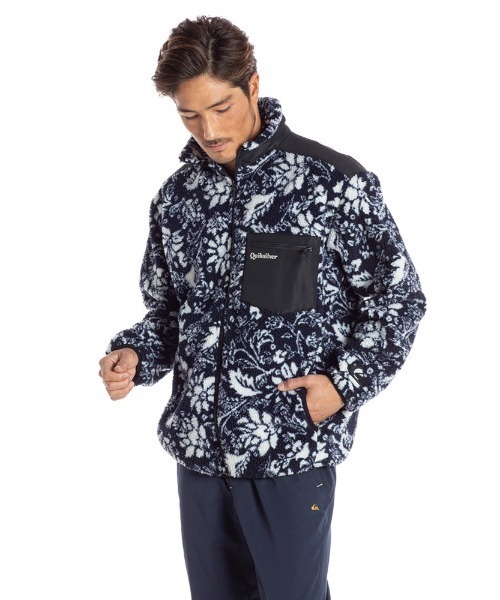 Quiksilver（クイックシルバー）の「CLASSIC BOA STAND/クイックシルバー ボア ジップアップ もこもこ（スウェット・メンズ・ネイビー/ブルー系その他/ブラウン/ベージュ・LARGE/MEDIUM/X-LARGE/SMALL/XX-LARGE）」の14枚目の写真