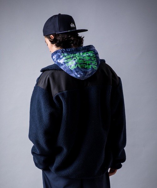 Quiksilver（クイックシルバー）の「CLASSIC BOA STAND/クイックシルバー ボア ジップアップ もこもこ（スウェット・メンズ・ネイビー/ブルー系その他/ブラウン/ベージュ・LARGE/MEDIUM/X-LARGE/SMALL/XX-LARGE）」の17枚目の写真