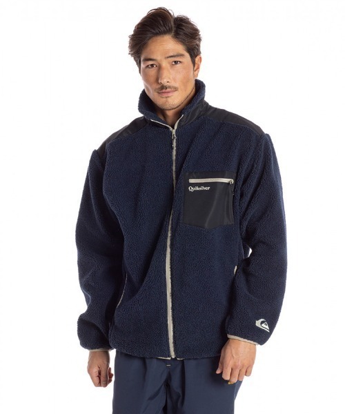 Quiksilver（クイックシルバー）の「CLASSIC BOA STAND/クイックシルバー ボア ジップアップ もこもこ（スウェット・メンズ・ネイビー/ブルー系その他/ブラウン/ベージュ・LARGE/MEDIUM/X-LARGE/SMALL/XX-LARGE）」の16枚目の写真
