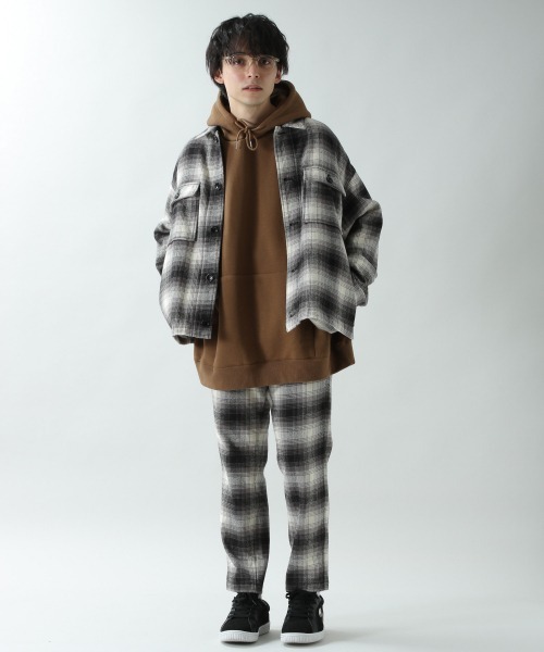 RAGEBLUE（レイジブルー）の「起毛チェックイージーパンツ/898134（スラックス・メンズ・グレー/ピンク・MEDIUM/LARGE）」の3枚目の写真