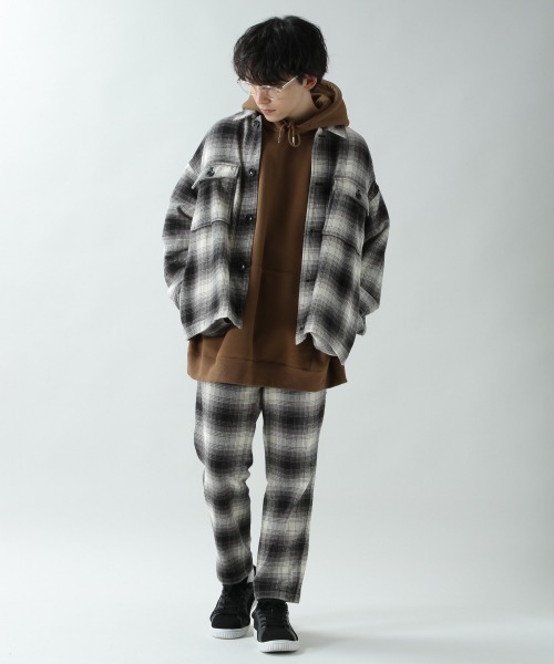 RAGEBLUE（レイジブルー）の「起毛チェックイージーパンツ/898134（スラックス・メンズ・グレー/ピンク・MEDIUM/LARGE）」の4枚目の写真