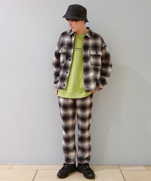 RAGEBLUE（レイジブルー）の「起毛チェックイージーパンツ/898134（スラックス・メンズ・グレー/ピンク・MEDIUM/LARGE）」の21枚目の写真