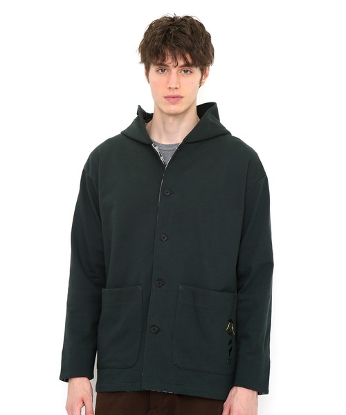 最高品質 フーデッドスウェットブルゾン フォレストトゥスペースウィズビューティフル Design Tshirts グラニフ のファッション セール Graniph デザイン ジャケット アウター シャドー グリーン ブルゾン ストア ブルゾン Store ティーシャツ ティーシャツ