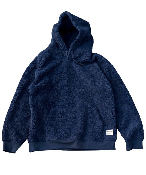 ADMIX/ATELIER SAB MEN（アドミックスアトリエサブメン）の「【no sweat.×ADMIX/ATELIER SAB MEN】コラボ ユニセックス もこもこ ボアフリース ルーズサイズ プル パーカー（パーカー・メンズ・オリーブ/グレー/ベージュ/ブラック/ネイビー/ホワイト・48/50/52）」の20枚目の写真