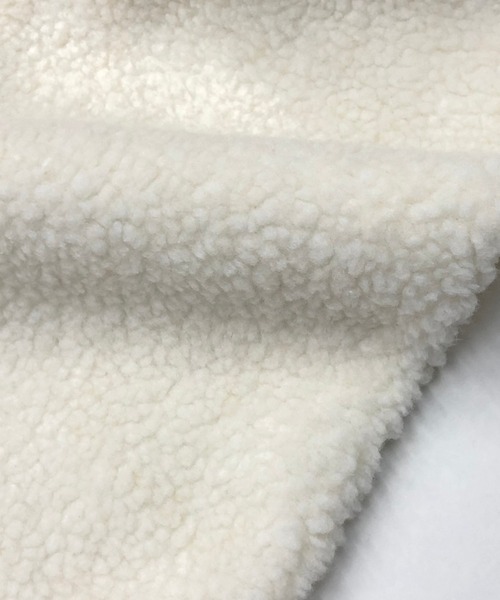 ADMIX/ATELIER SAB MEN（アドミックスアトリエサブメン）の「【no sweat.×ADMIX/ATELIER SAB MEN】コラボ ユニセックス もこもこ ボアフリース ルーズサイズ プル パーカー（パーカー・メンズ・オリーブ/グレー/ベージュ/ブラック/ネイビー/ホワイト・48/50/52）」の21枚目の写真